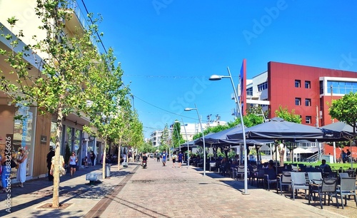 Photos Photo of Ethnikis Antistaseos pedestrian street in Peristeri, Attica, Greece