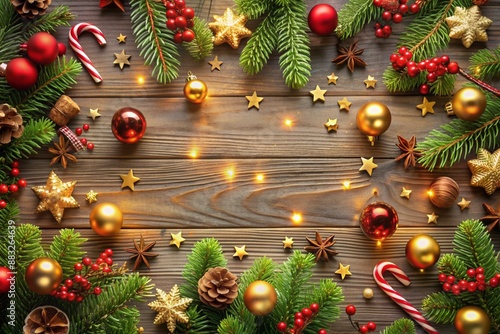 christmas tree with candles background