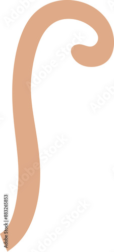 Monkey tail illustration