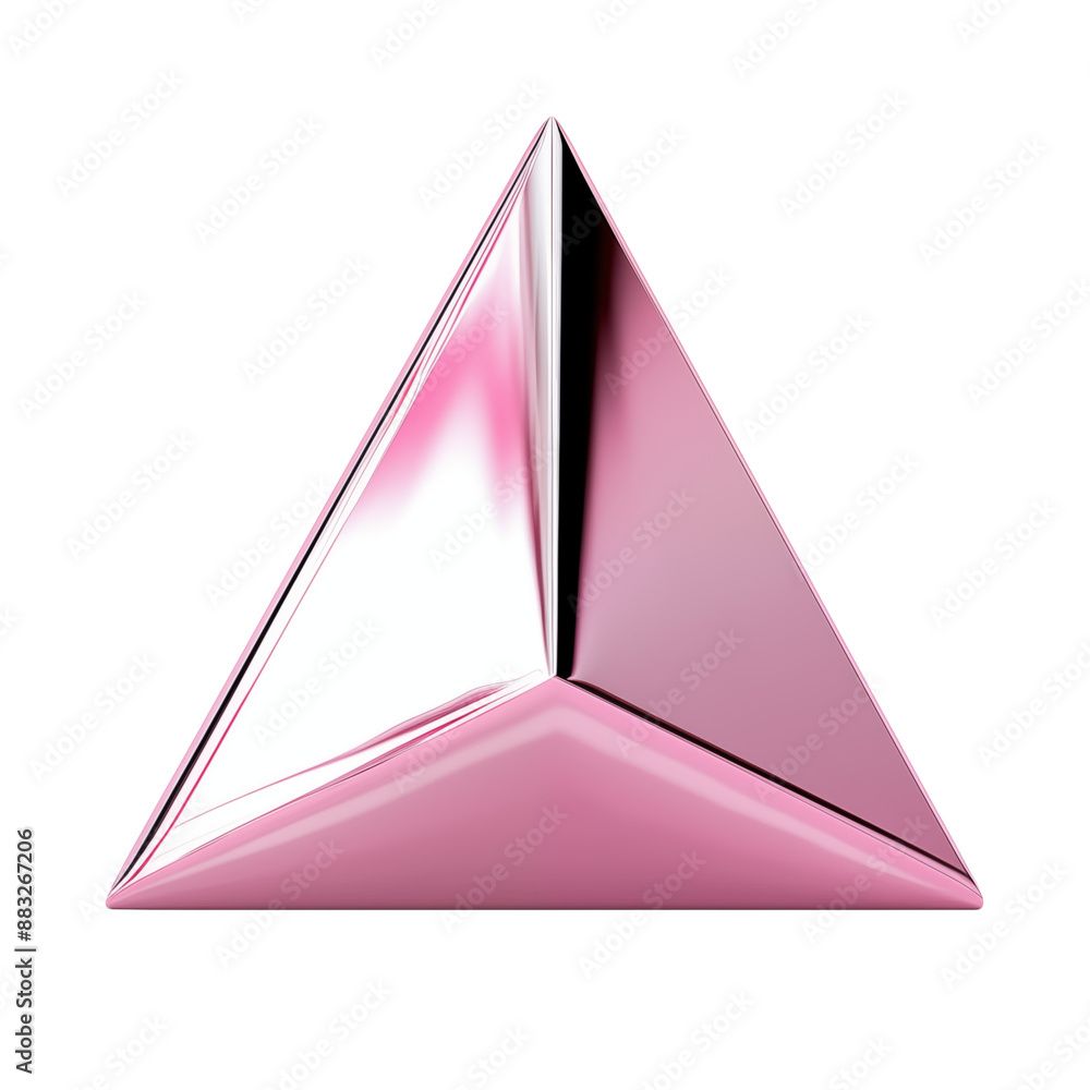 chrome pink tetrahedron transparent background chrome pink tetrahedron transparent background