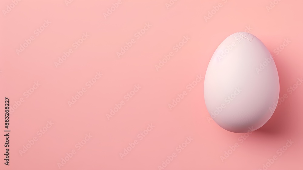 A pastel-colored background featuring a single Easter egg with a classic design on the right side, high-resolution photo, realistic photo, cinematography, hyper realistic A pastel-colored background featuring a single Easter egg with a classic design on the right side, high-resolution photo, realistic photo, cinematography, hyper realistic