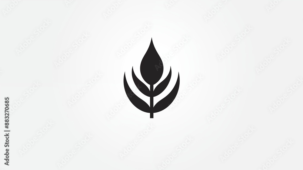 Minimalist Black and White Nature-Inspired Logo Design Minimalist Black and White Nature-Inspired Logo Design