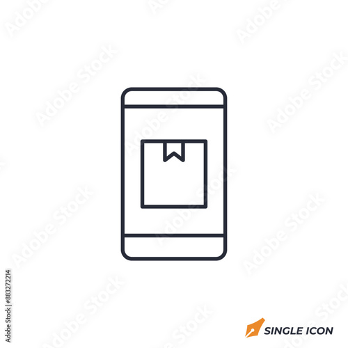 Mobile Phone icon vector illustration. Mobile Phone symbol isolated on white background.