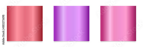 Red,purple,pink metallic texture.Metallic foil texture backgrounds set.Polished, brushed texture for design concepts, web, prints, posters, wallpapers, interfaces. Vector illustration EPS 10.