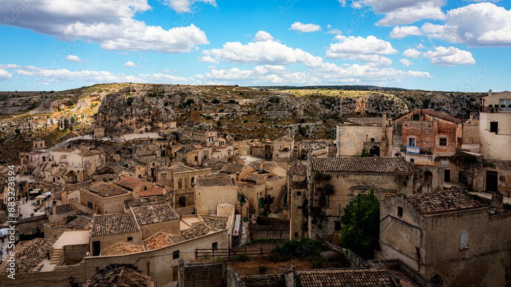 Naklejka premium Matera and the Sassi