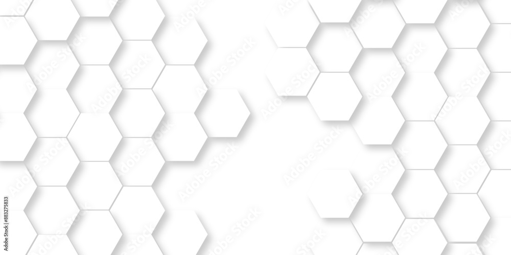 Abstract hexagonal futuristic geometric backdrop White background and embossed hexagon , honeycomb white hexagon concept design abstract technology background vector background, or wallpaper.
Abstract hexagonal futuristic geometric backdrop White background and embossed hexagon , honeycomb white hexagon concept design abstract technology background vector background, or wallpaper.