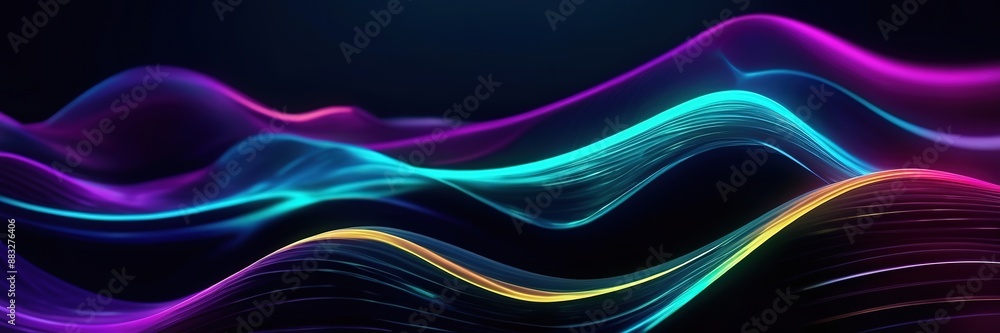 Abstract background with sound waves Abstract background with sound waves