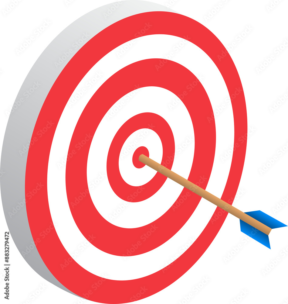 target Aim isomatric symbol illustration design target Aim isomatric symbol illustration design