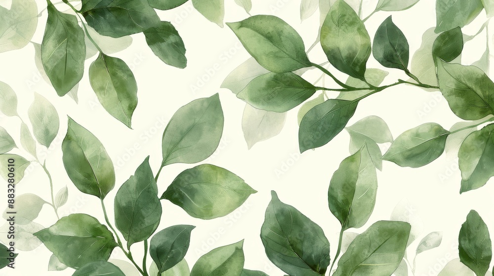 A minimalist wallpaper with a leaves and branches A minimalist wallpaper with a leaves and branches