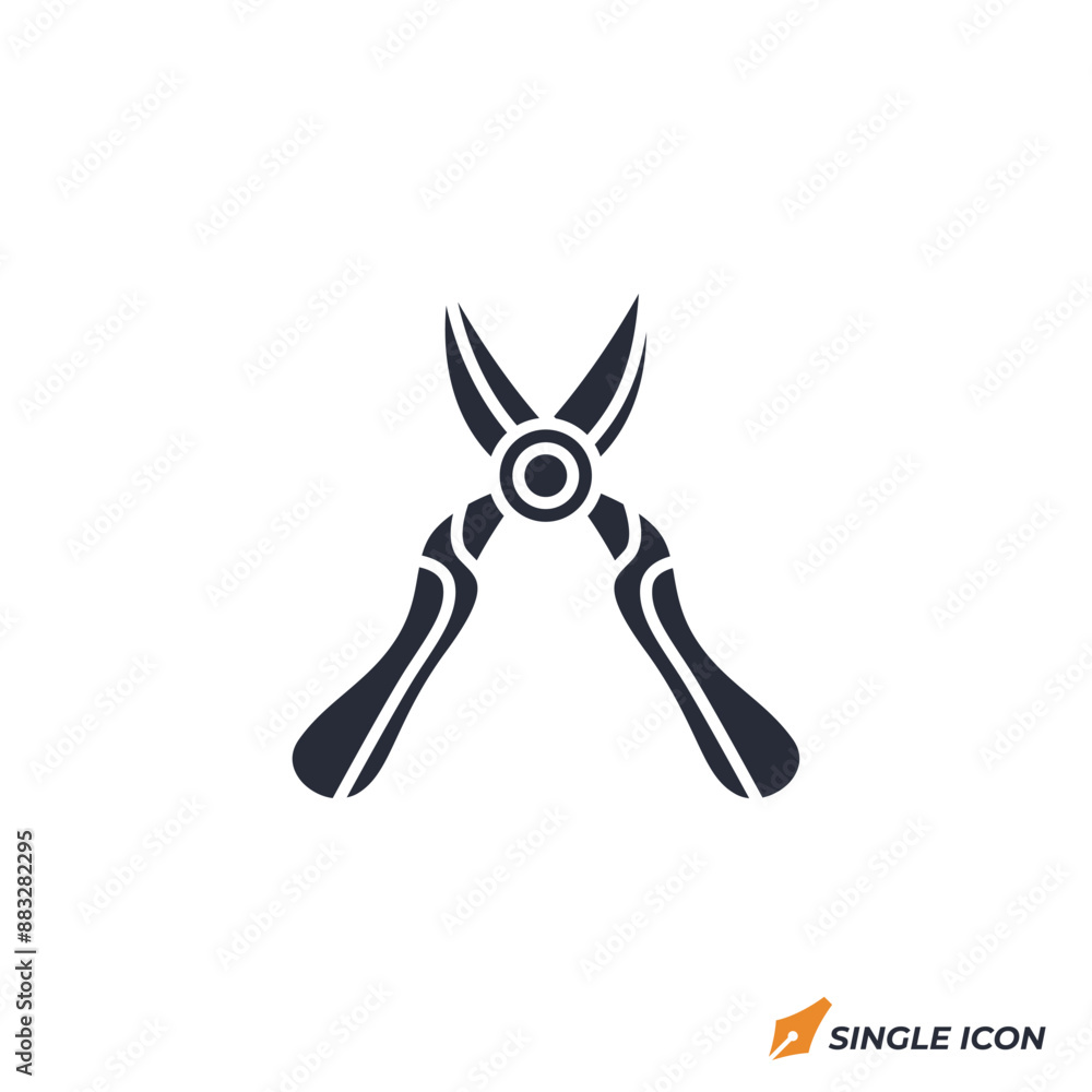 Pruning Shears icon vector illustration. Pruning Shears symbol isolated on white background Pruning Shears icon vector illustration. Pruning Shears symbol isolated on white background