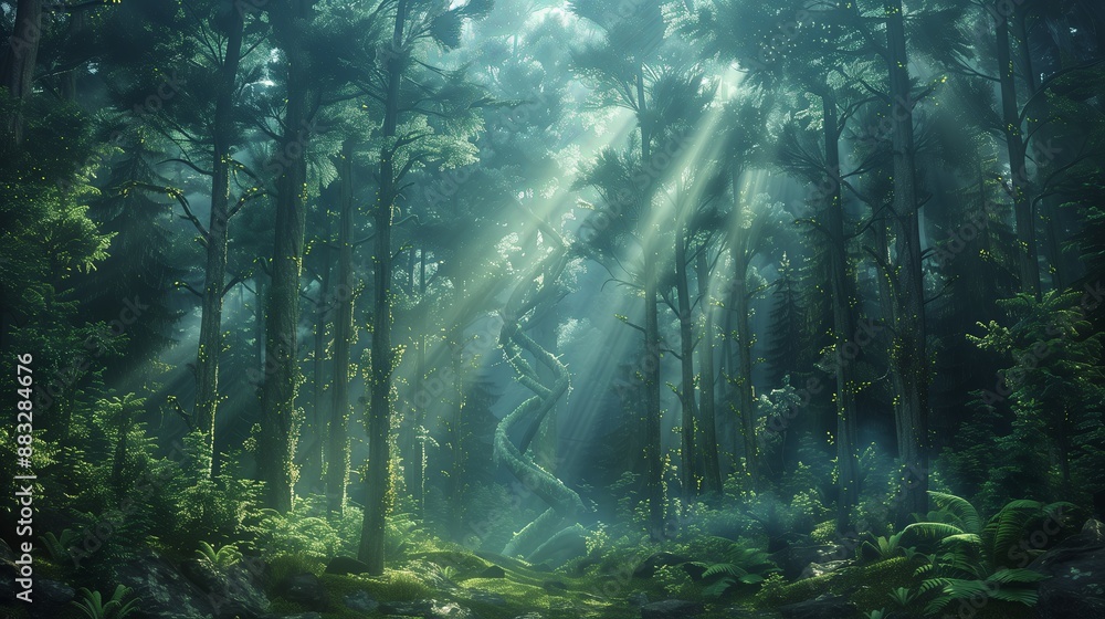 Obraz premium Intertwined Nature's Code