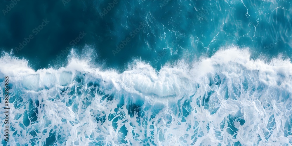 custom made wallpaper toronto digitalAerial drone photo of ocean waves crashing from a birds eye view. Concept Ocean Waves, Aerial Photography, Drone Shots, Bird's Eye View