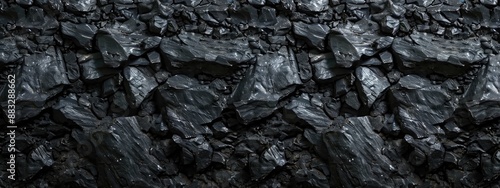 Wallpaper Mural coal texture. Black background. wall, background, rock, texture, dark, black, backdrop Torontodigital.ca