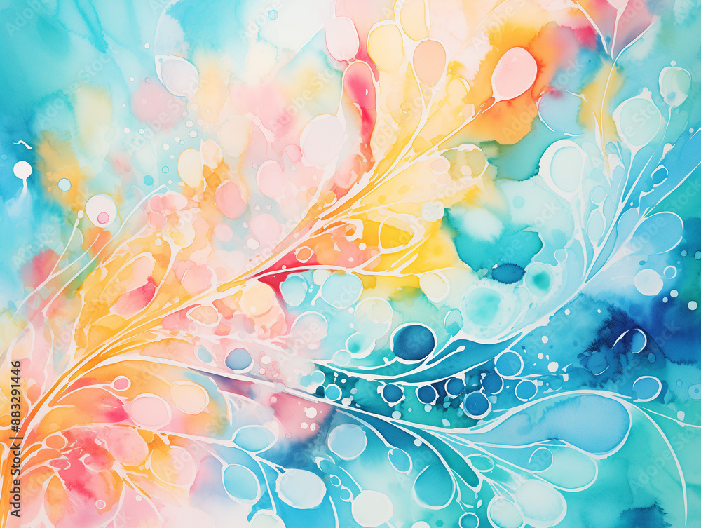 Background, swirling abstract patterns, bright watercolor, ai generative Background, swirling abstract patterns, bright watercolor, ai generative
