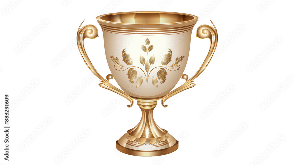 Winners elegant cup isolated on a pure white background Winners elegant cup isolated on a pure white background