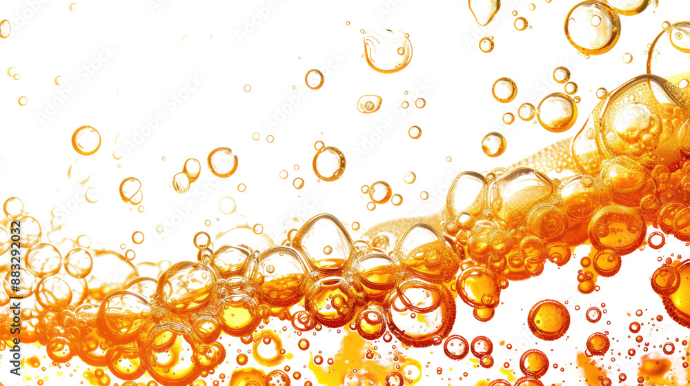 Beer bubbles on a transparent background Beer bubbles on a transparent background