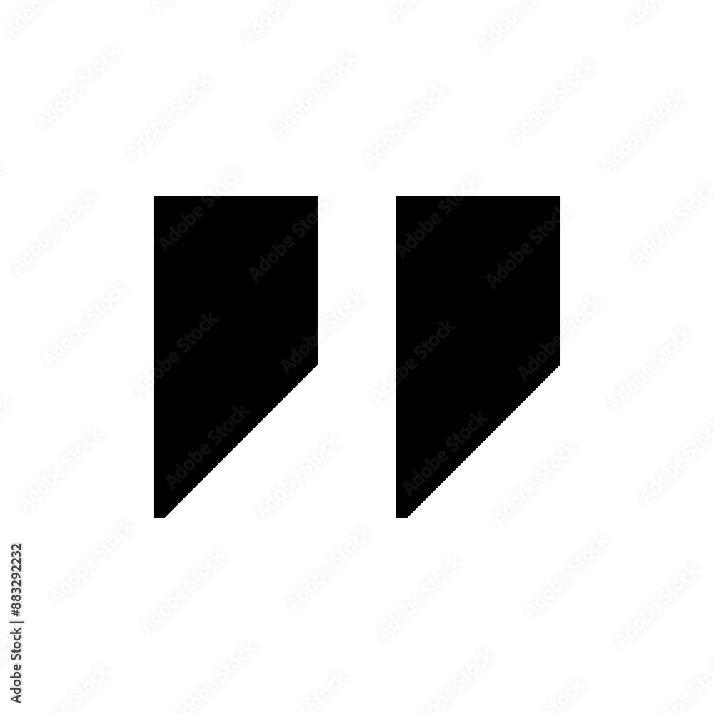 Quote Marks Icon Vector Illustration Quote Marks Icon Vector Illustration