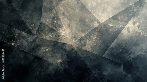 Abstract Geometric Pattern With Grey and Black Hues