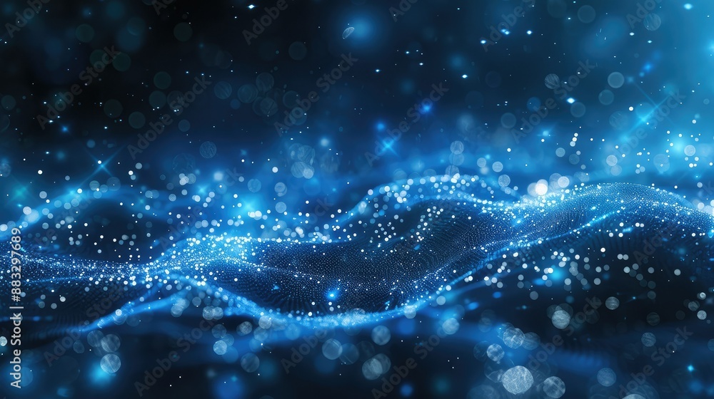 Technology Particle Abstract Background Technology Particle Abstract Background