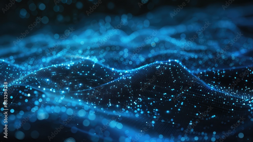 Technology Particle Abstract Background Technology Particle Abstract Background