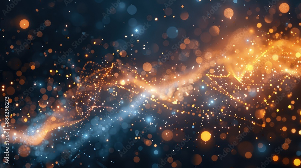 Technology Particle Abstract Background Technology Particle Abstract Background
