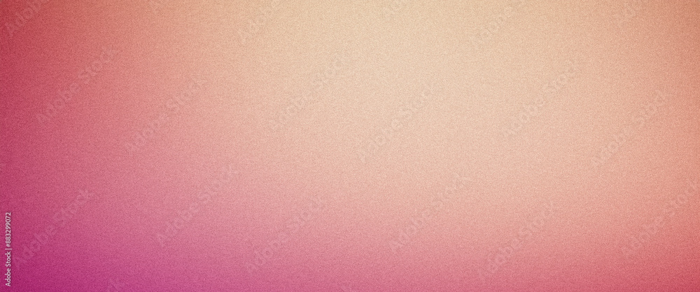 Obraz premium Grainy textured abstract background with a pink and yellow gradient fading from bottom to top