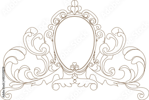 Sketch illustration silhouette vector drawing detail design engineering architectural interior decoration old wood carving classic vintage ethnic traditional 