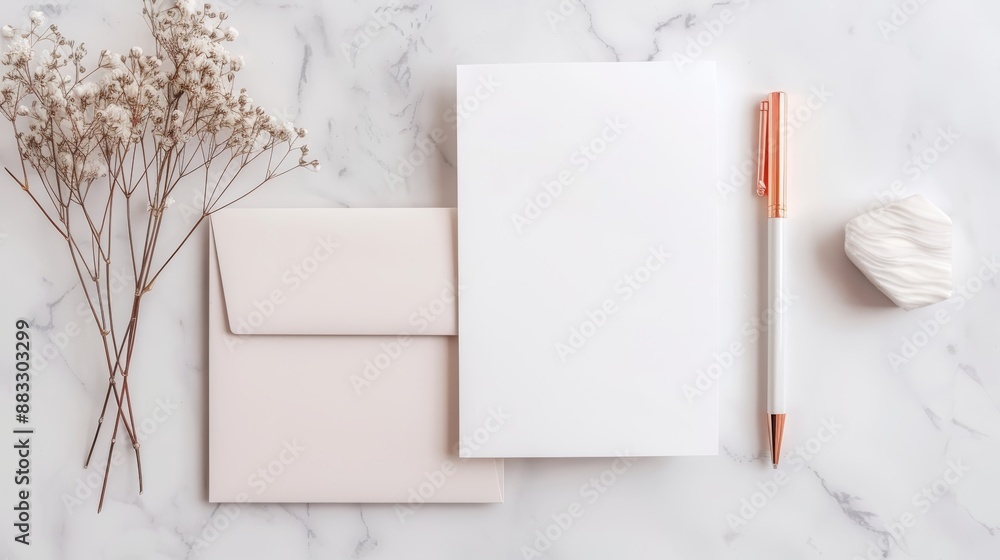 A luxurious flat lay featuring stylish stationery, with elegant color use and refined lighting, realistic photo, cinematography, hyper realistic A luxurious flat lay featuring stylish stationery, with elegant color use and refined lighting, realistic photo, cinematography, hyper realistic