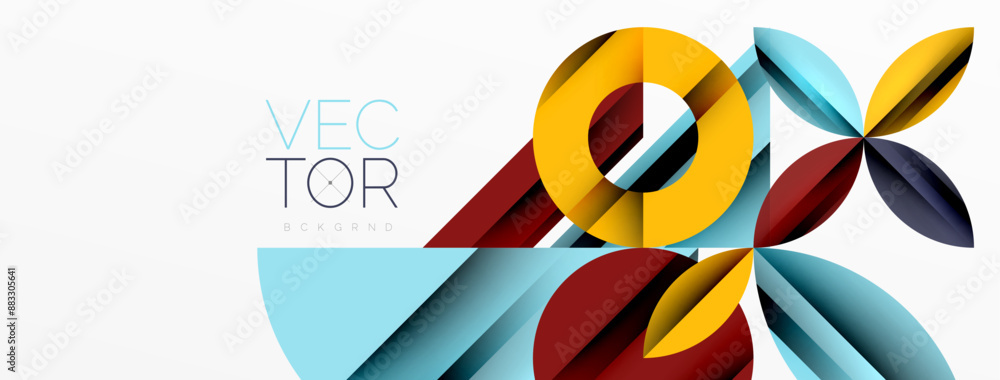 Circle, square, triangle shapes geometric minimal background Circle, square, triangle shapes geometric minimal background