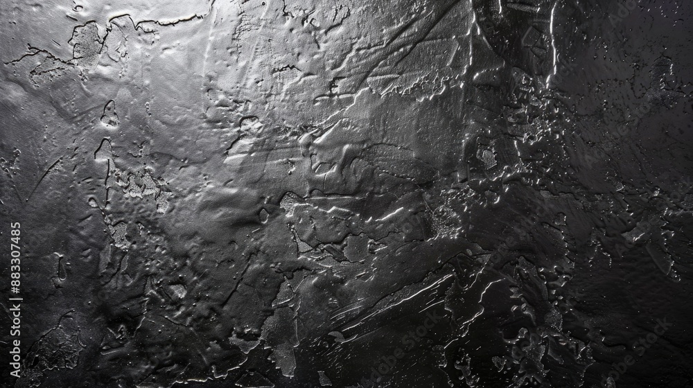 Fototapeta premium Close up texture of grey metallic background with space for text