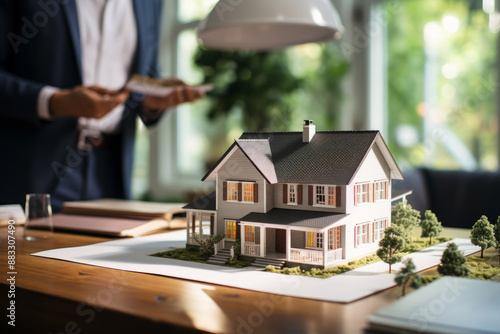 Wallpaper Mural Real Estate Agent Presents Model Home to Customers Torontodigital.ca