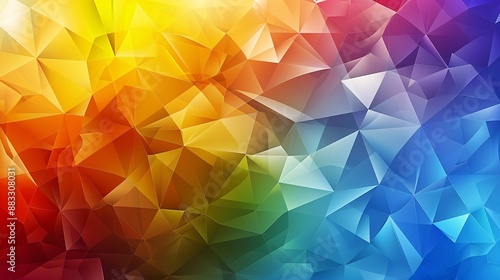 Abstract modern colorful geometric background with triangle  Vector illustration
