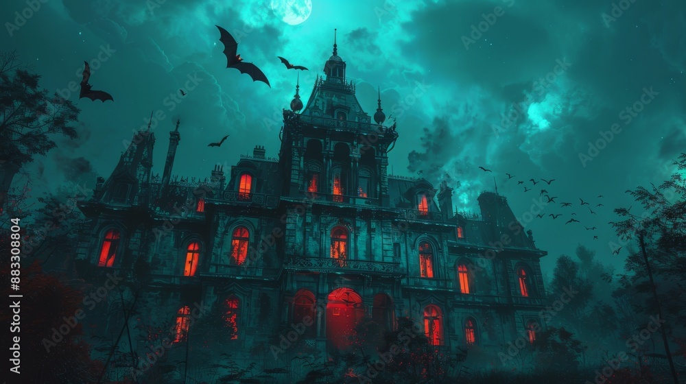Haunted Mansion in the Night. Haunted Mansion in the Night.