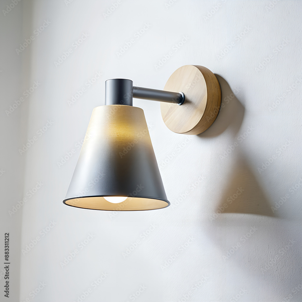 minimalist wall lamp on white background minimalist wall lamp on white background