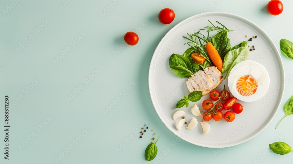 A minimalist flat lay with a clean background, beautifully arranged food items, and perfect lighting, realistic photo, cinematography, hyper realistic A minimalist flat lay with a clean background, beautifully arranged food items, and perfect lighting, realistic photo, cinematography, hyper realistic