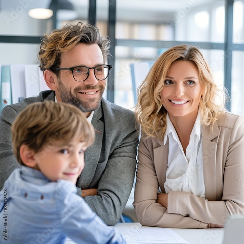 Happy Family Business Meeting.