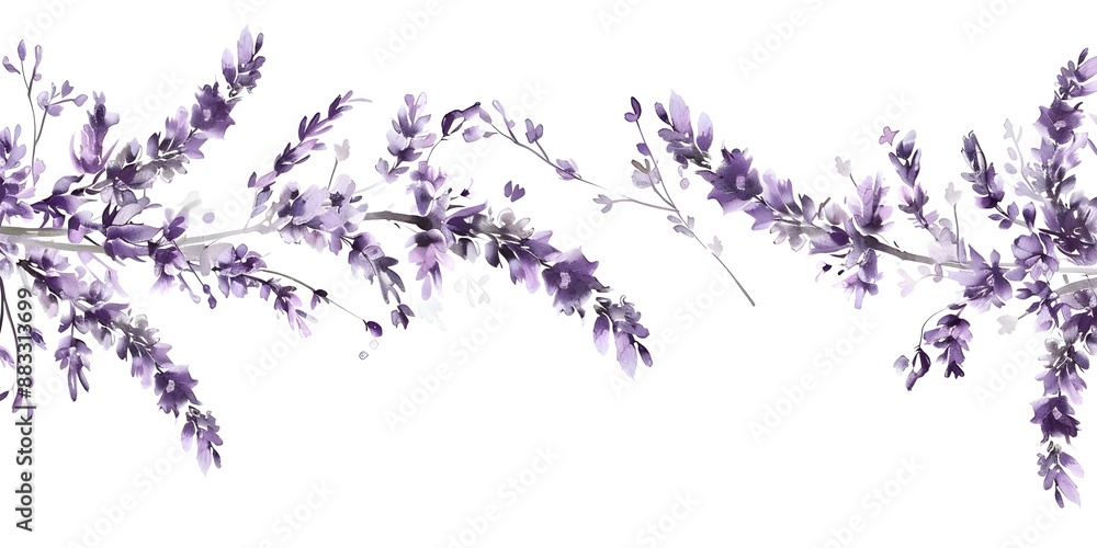 Handdrawn lavender branch logo for elegant botanical wedding invitation design. Concept Botanical Design, Lavender Illustration, Handdrawn Logo, Wedding Invitation, Elegant Theme Handdrawn lavender branch logo for elegant botanical wedding invitation design. Concept Botanical Design, Lavender Illustration, Handdrawn Logo, Wedding Invitation, Elegant Theme