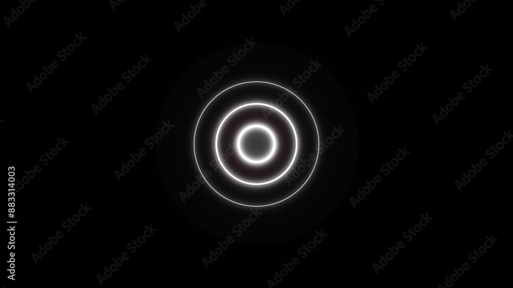Abstract radio wave signal and wave diffusion animation. Abstract radio wave signal and wave diffusion animation.