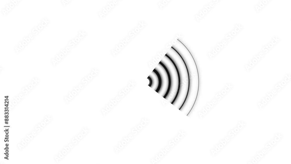 Wi-Fi icon concept loop animation and Wireless network symbol signal on transparent background. Wi-Fi icon concept loop animation and Wireless network symbol signal on transparent background.