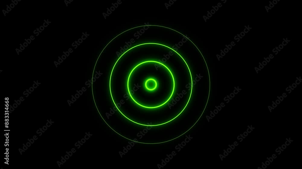Radio wave signal technology animation. Radio wave signal technology animation.