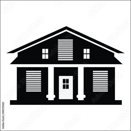 Black house Vectors & Illustrations