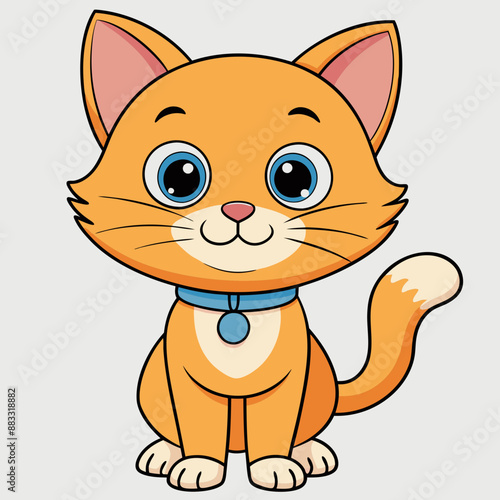 cute cat vector design 