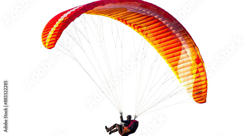 paraglider on transparent background