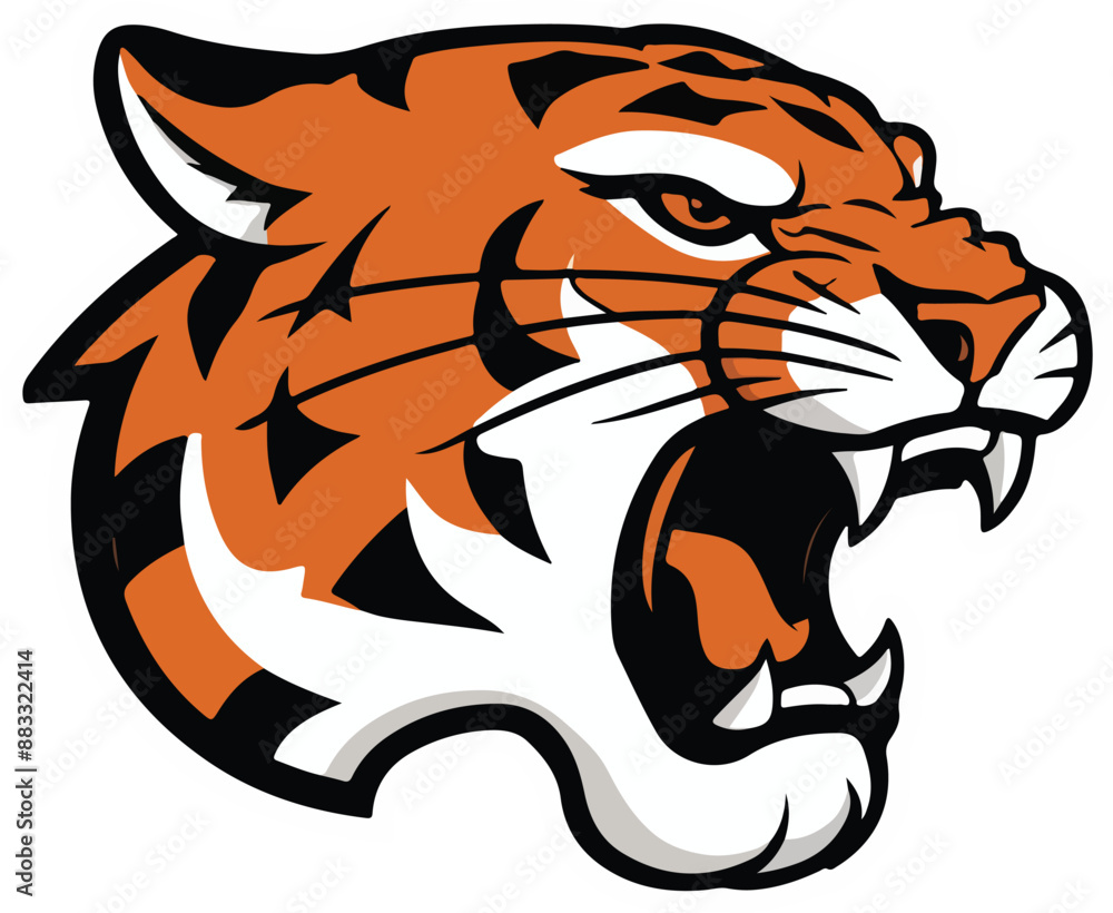 Fototapeta premium Tiger Hade vector art Adobe Illustrator Artwork