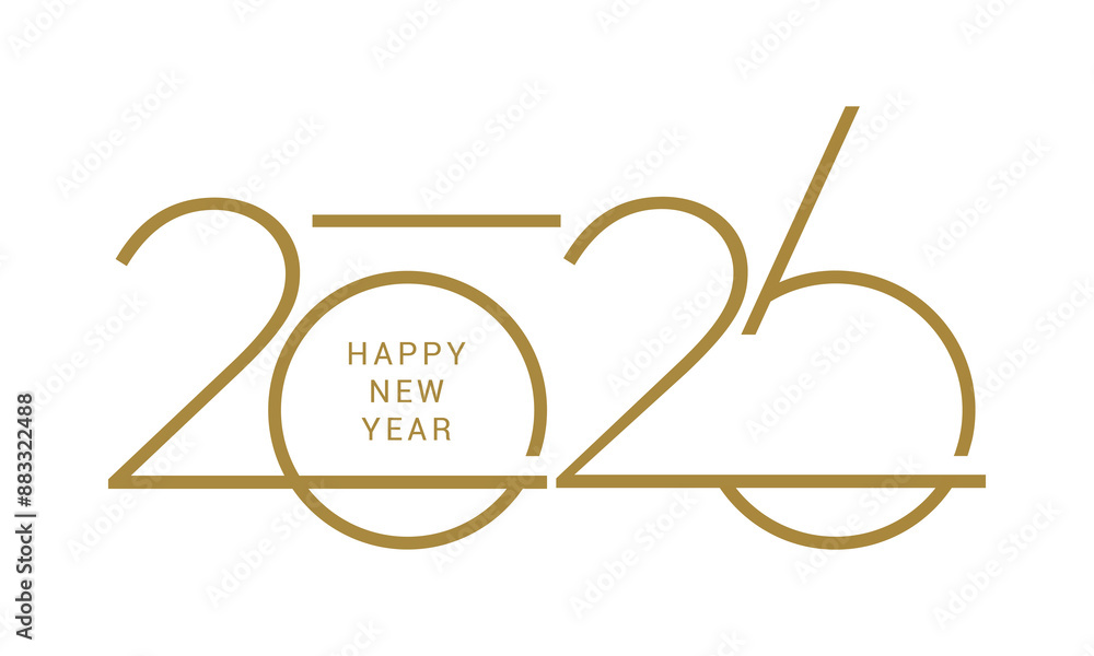 2026, Happy New Year 2026, Design template with typography logo 2026 for celebration and season decoration. Minimalist New Logo. 2026, Happy New Year 2026, Design template with typography logo 2026 for celebration and season decoration. Minimalist New Logo.