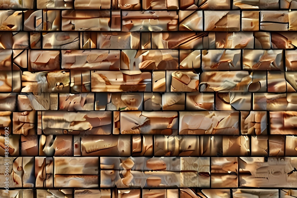 Fototapeta premium Stone wall brick texture. Seamless pattern. Background of the Sandstone facade. Stone wall brick texture. Background of the Sandstone facade. Seamless pattern. 