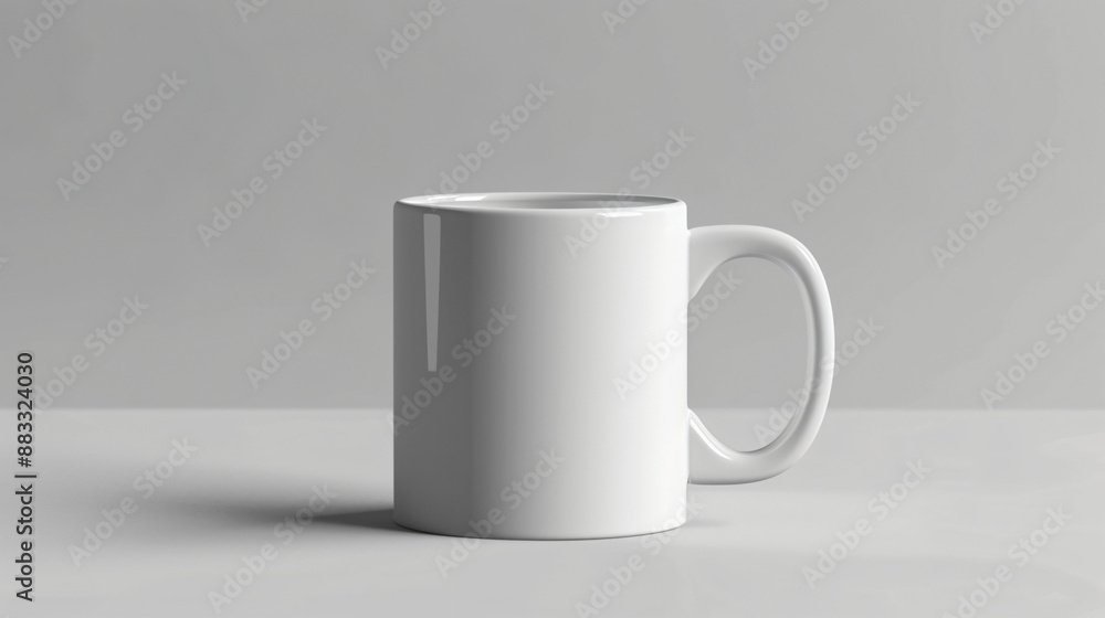 Blank coffee mug, clean background, mockup for the concept Blank coffee mug, clean background, mockup for the concept