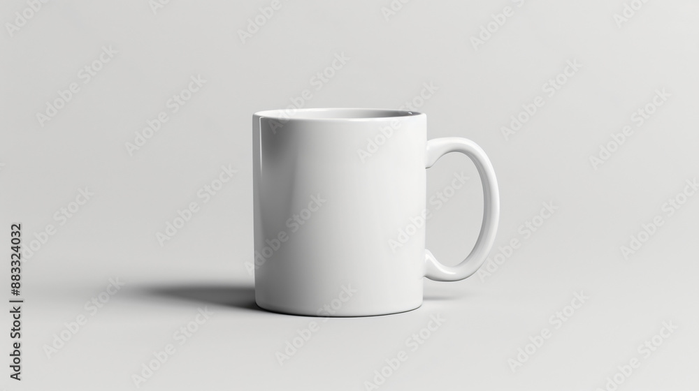 Blank coffee mug, clean background, mockup for the concept Blank coffee mug, clean background, mockup for the concept