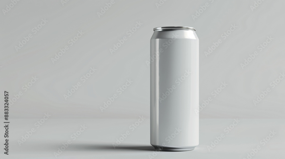 Beverage can with blank label, clean background, mockup for the concept Beverage can with blank label, clean background, mockup for the concept