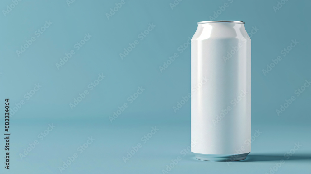 Beverage can with blank label, clean background, mockup for the concept Beverage can with blank label, clean background, mockup for the concept